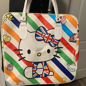 Sanrio Hello Kitty Striped Travel Bag - Multicolor